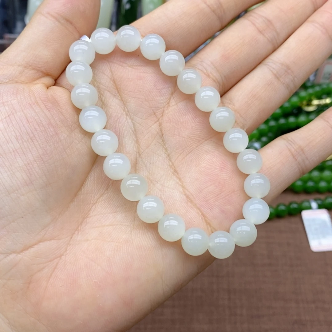 未镶嵌手串和田玉卡8