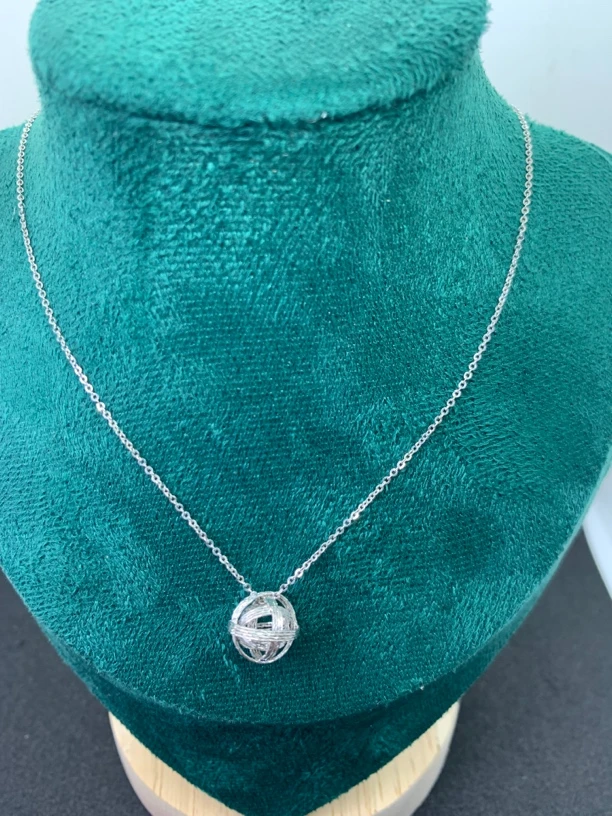 pt950铂金时尚绕线拉丝立体“有求必应”套链