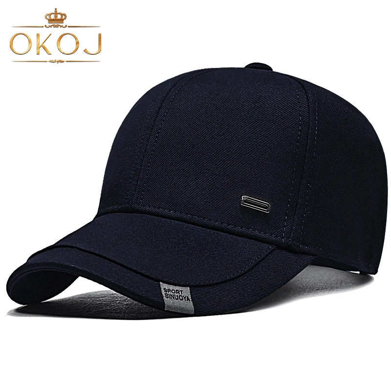 OKOJ帽子男款硬顶有型时尚百搭防晒帽秋季新款户外休闲运动鸭舌帽