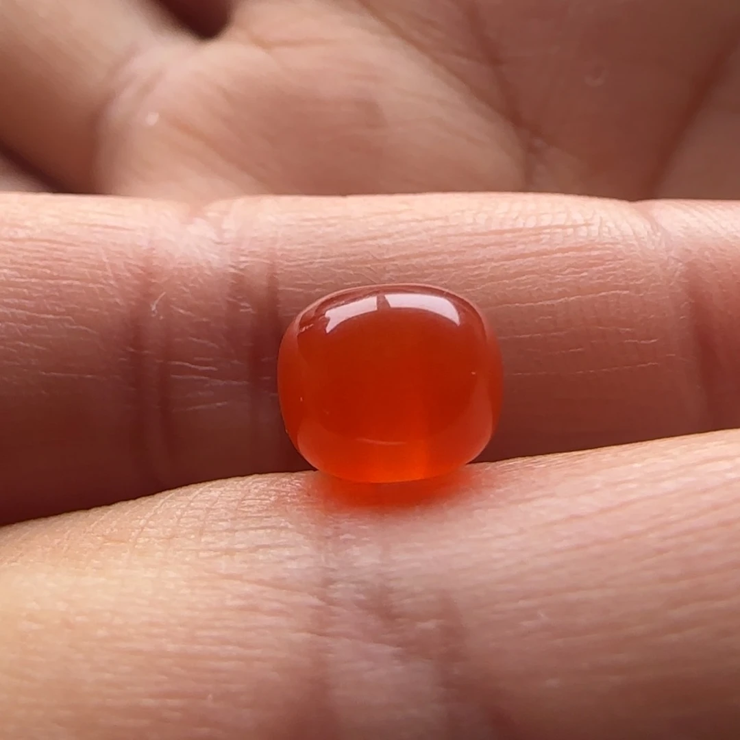 南红玛瑙老型8x7未镶嵌沙纹