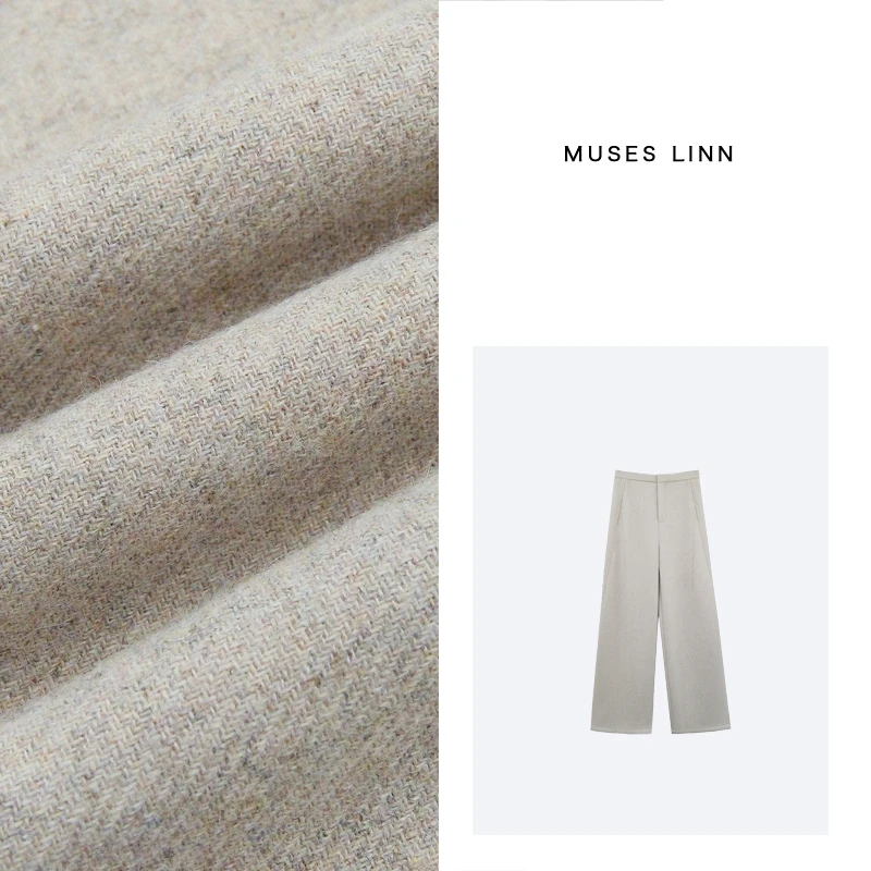 LINN【理想冬裤】25秋冬新款加厚天丝羊毛西装裤Q25CK617