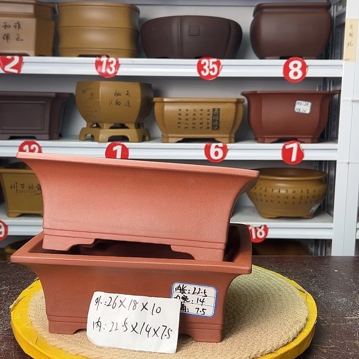 紫砂花盆你在一起