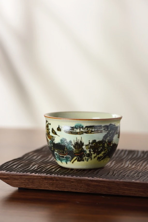 清明上河图缸杯开片可养130cc