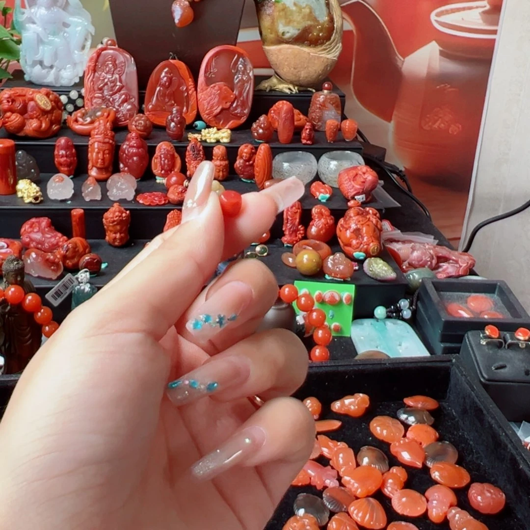 未镶嵌单珠南红玛瑙单珠南红