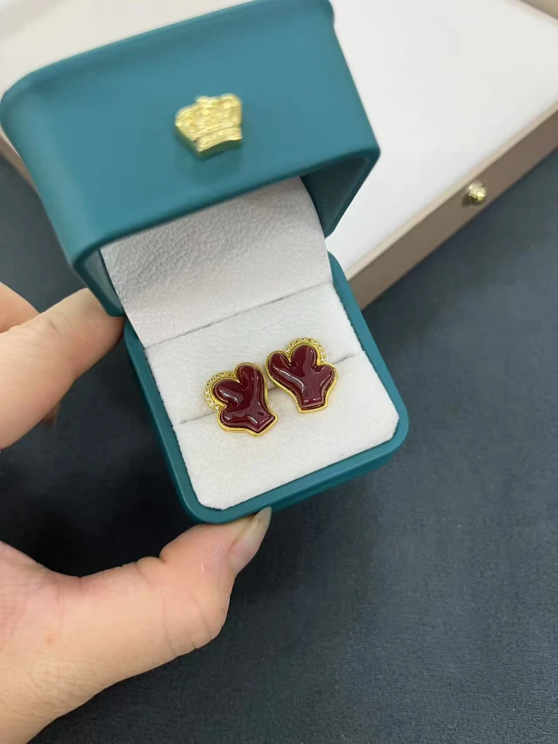 铜合金亚克力耳饰 藏式饰品新款耳钉