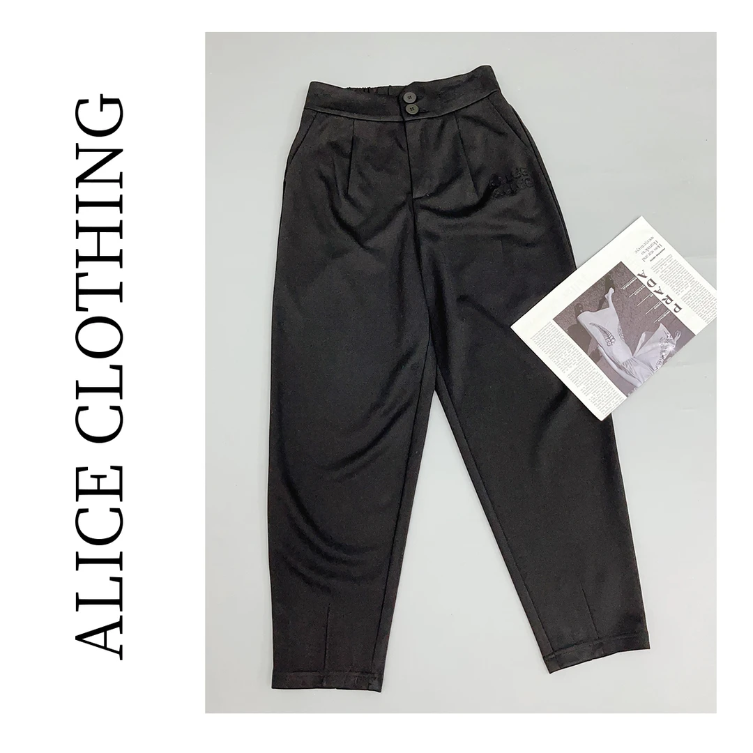 5【ALICE“玛丽职场”哈伦九分裤】时尚保暖遮胯显瘦S620749G