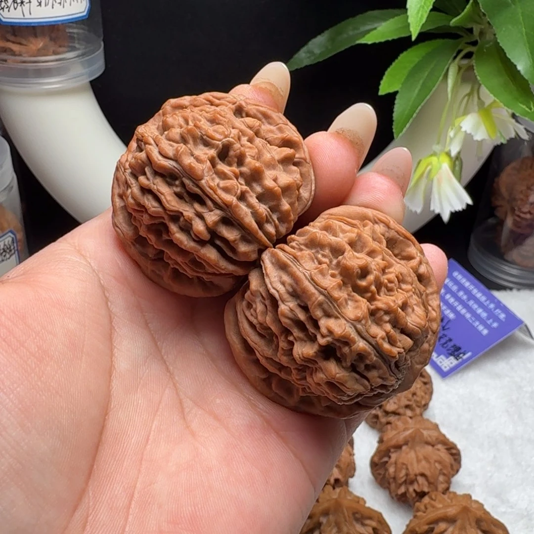 文玩核桃把件45蓟县楼