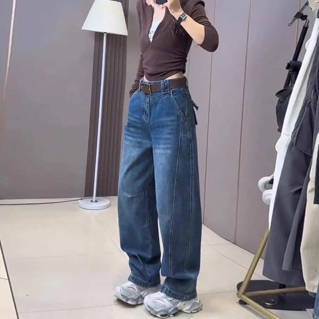 99093欧货显瘦牛仔弯刀裤