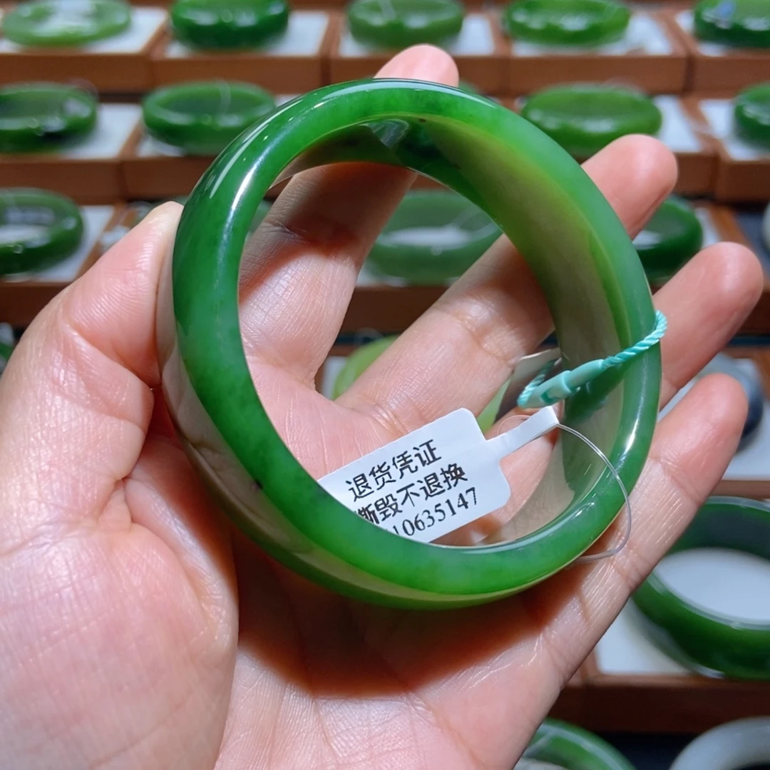 未镶嵌手镯和田玉（碧玉）碧玉60.5