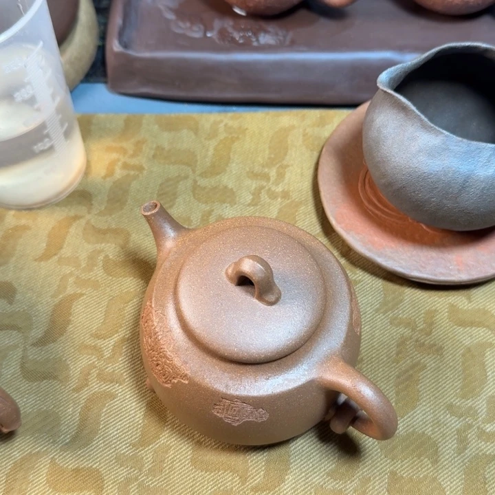 服***叔紫砂茶壶三足壶不退不换