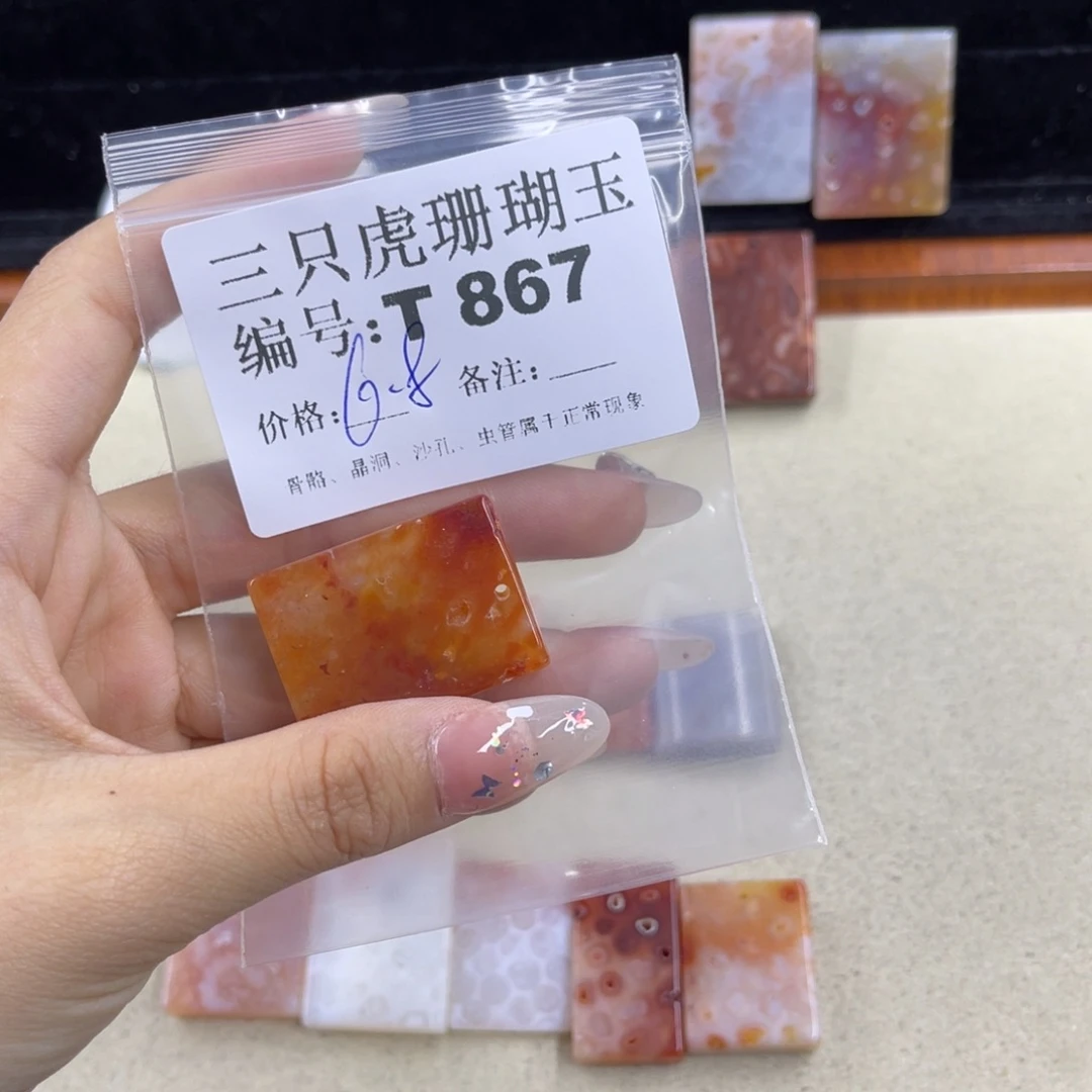 我***品硅化珊瑚（珊瑚玉）h银S925镀金镶嵌