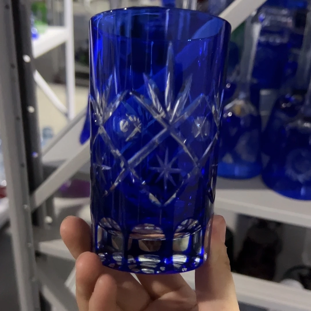 高脚款水晶玻璃微瑕一个