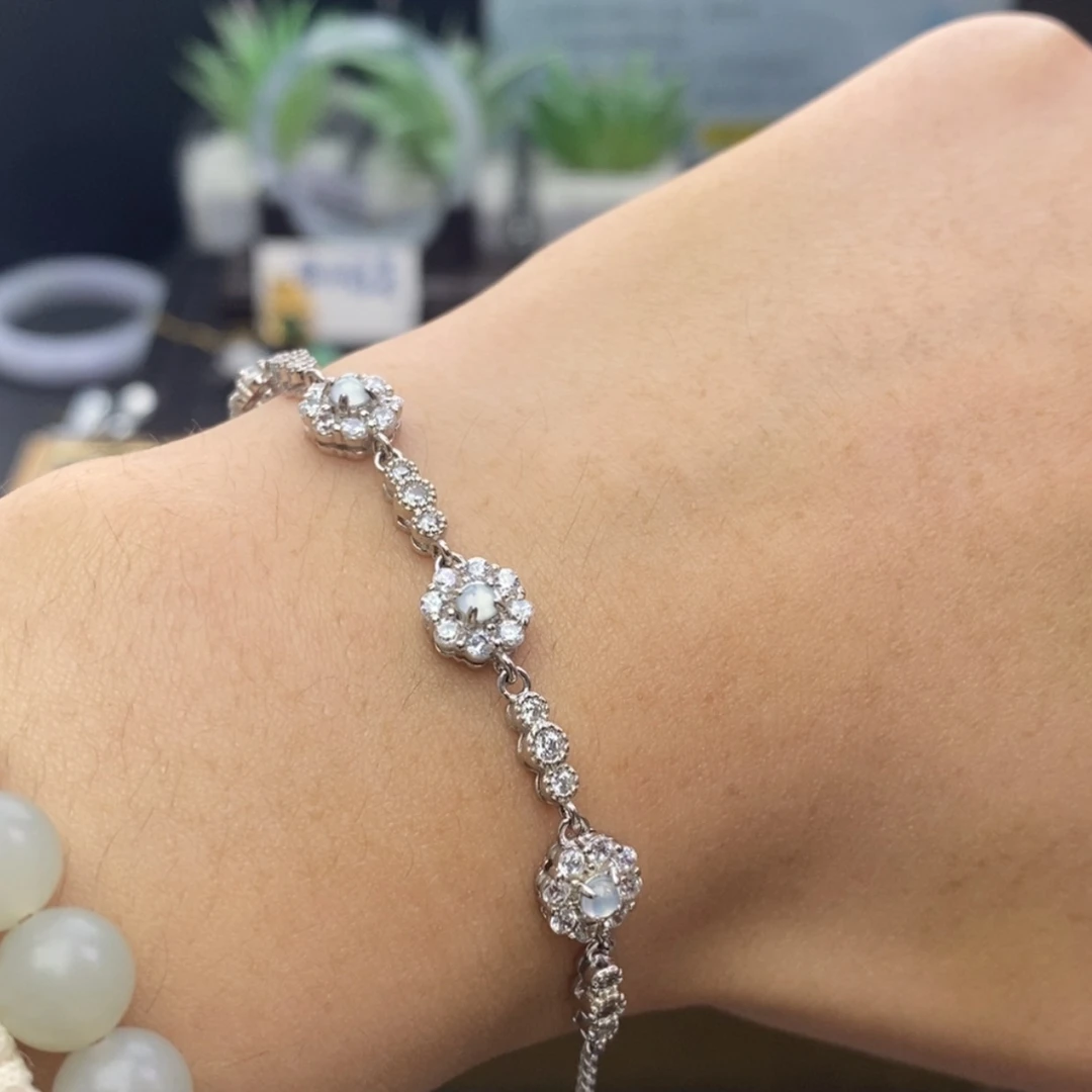 【闪购商品】银S925镶嵌手链翡翠