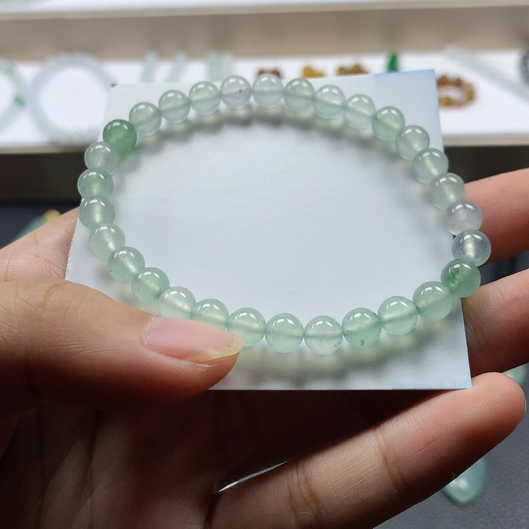 翡翠未镶嵌颈饰手串