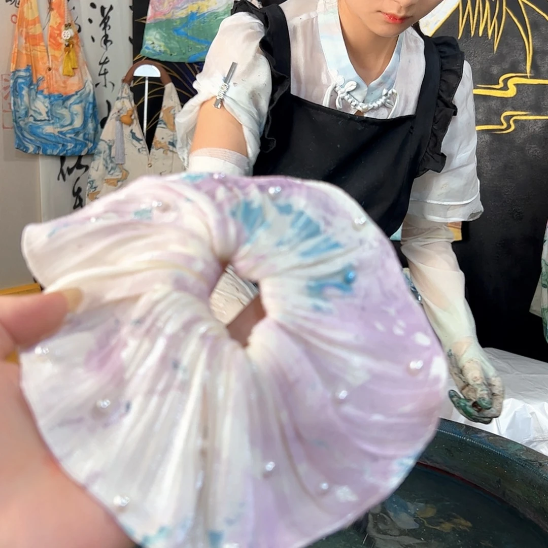 371精品圆饼珍珠薰衣草