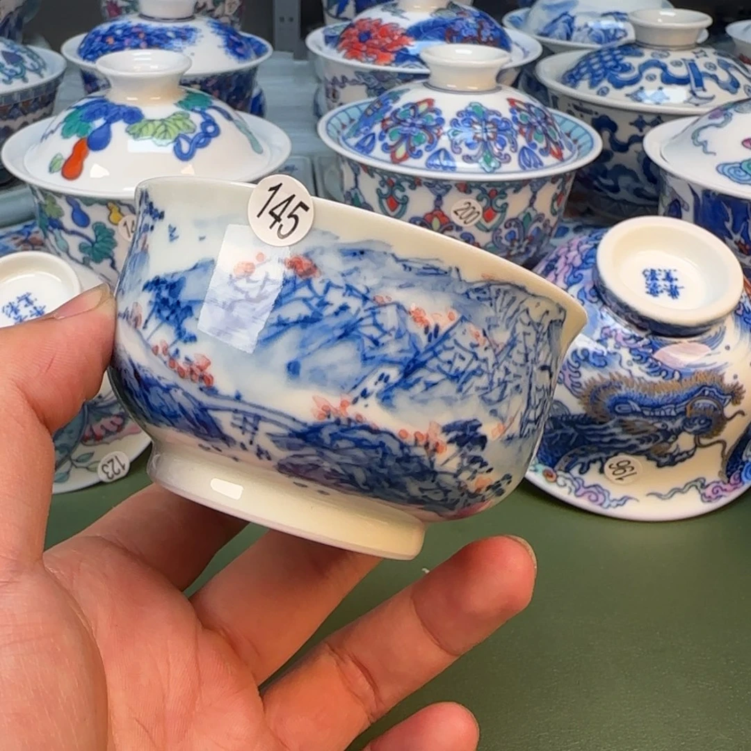 彦祖纯手工手绘茶具145