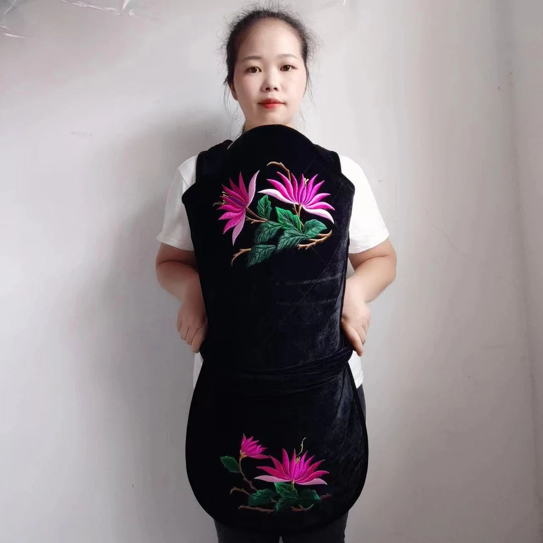 宝宝婴儿云南贵州外出传统老式刺绣小孩四季背带后背绣花背扇神器