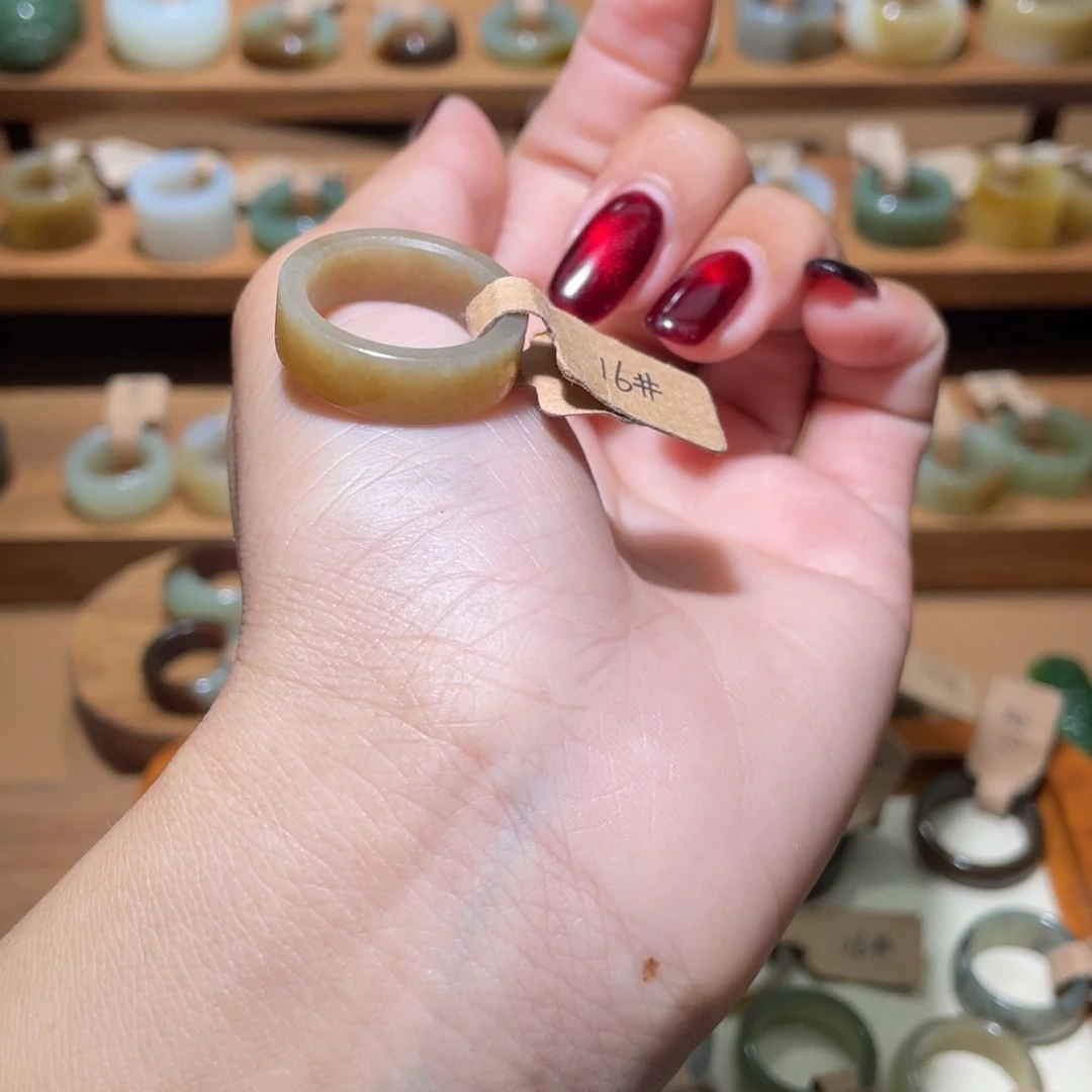 和田玉戒指未镶嵌D***C17.6