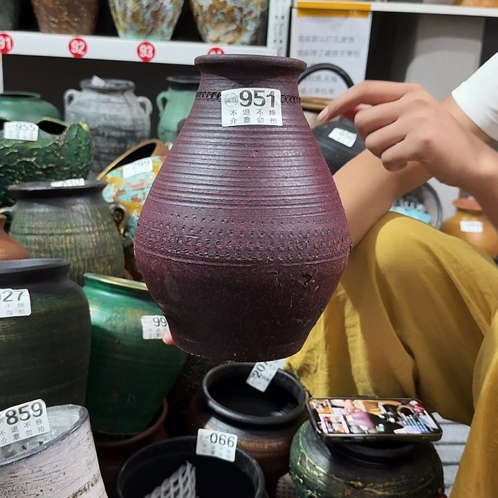 瑕疵紫色小口951高度25口径9