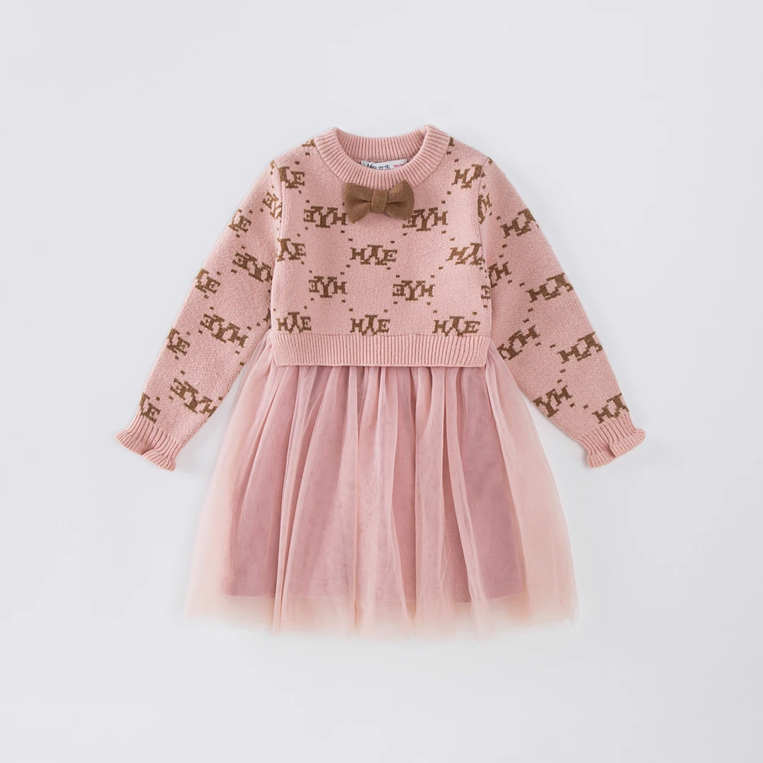 男生女生女小童长袖连衣裙NDLHJ43721A