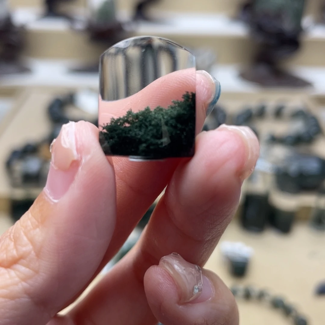 吊坠(不含链)未镶嵌水晶绿幽灵吊坠