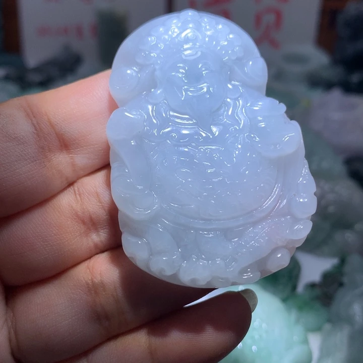 翡翠未镶嵌颈饰保真天然A货翡翠