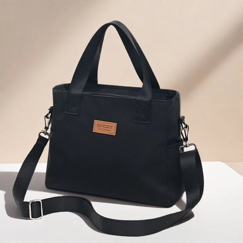 男士手提包防水牛津布文件包公文包大容量斜挎单肩男女通用上班包