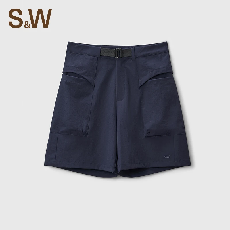 【小辛专属】SW夏季薄款简约短裤时尚五分裤透气运动百搭黑色 6312