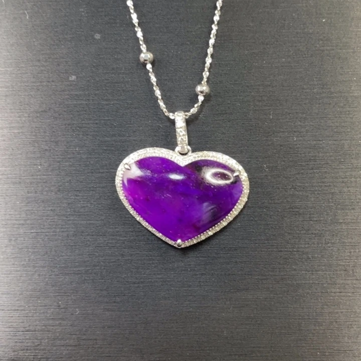 苏纪石（舒俱来）颈饰18K金镶嵌