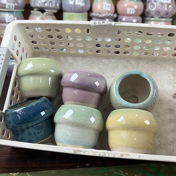 红陶量货/口高深浅搭配发6