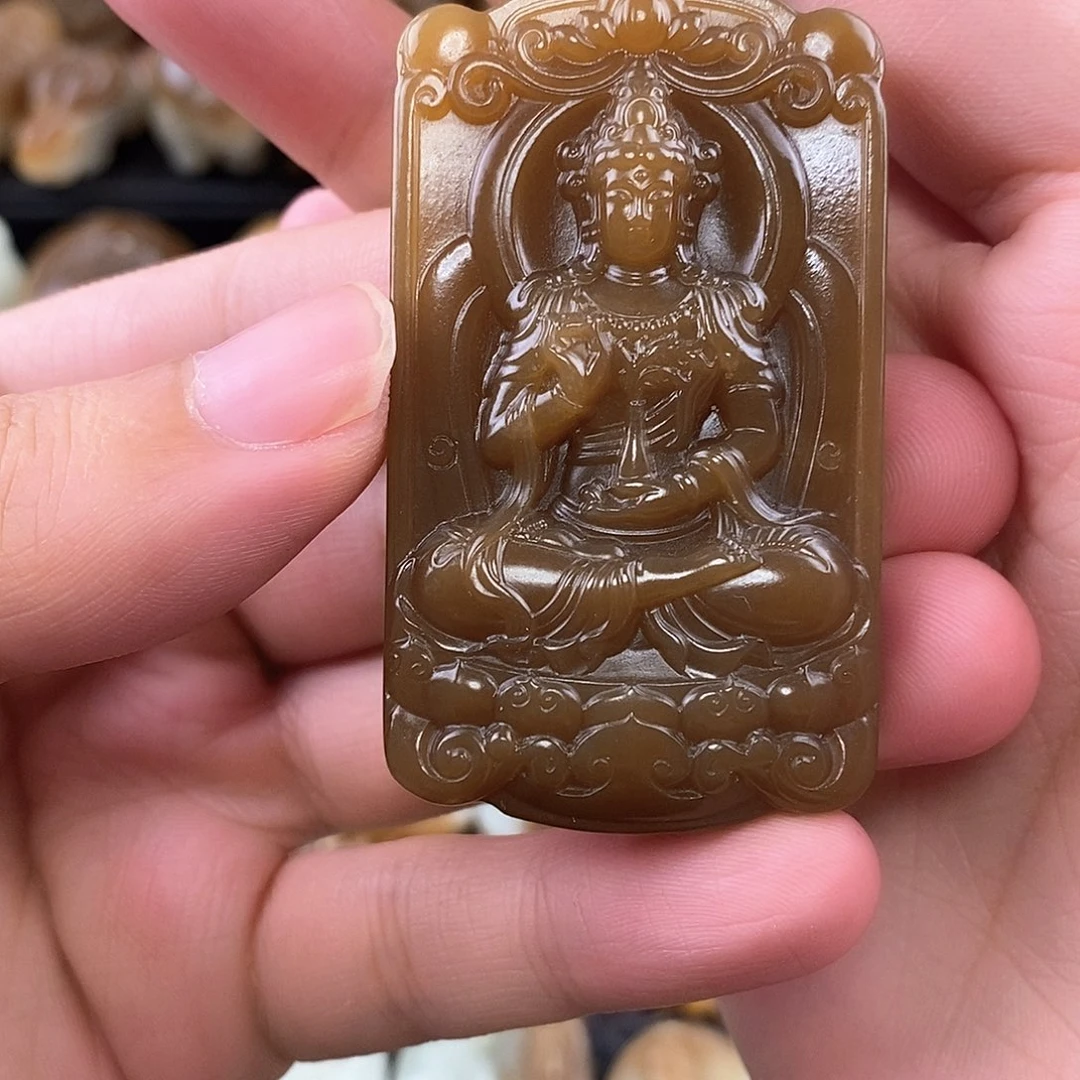 和田玉未镶嵌挂件