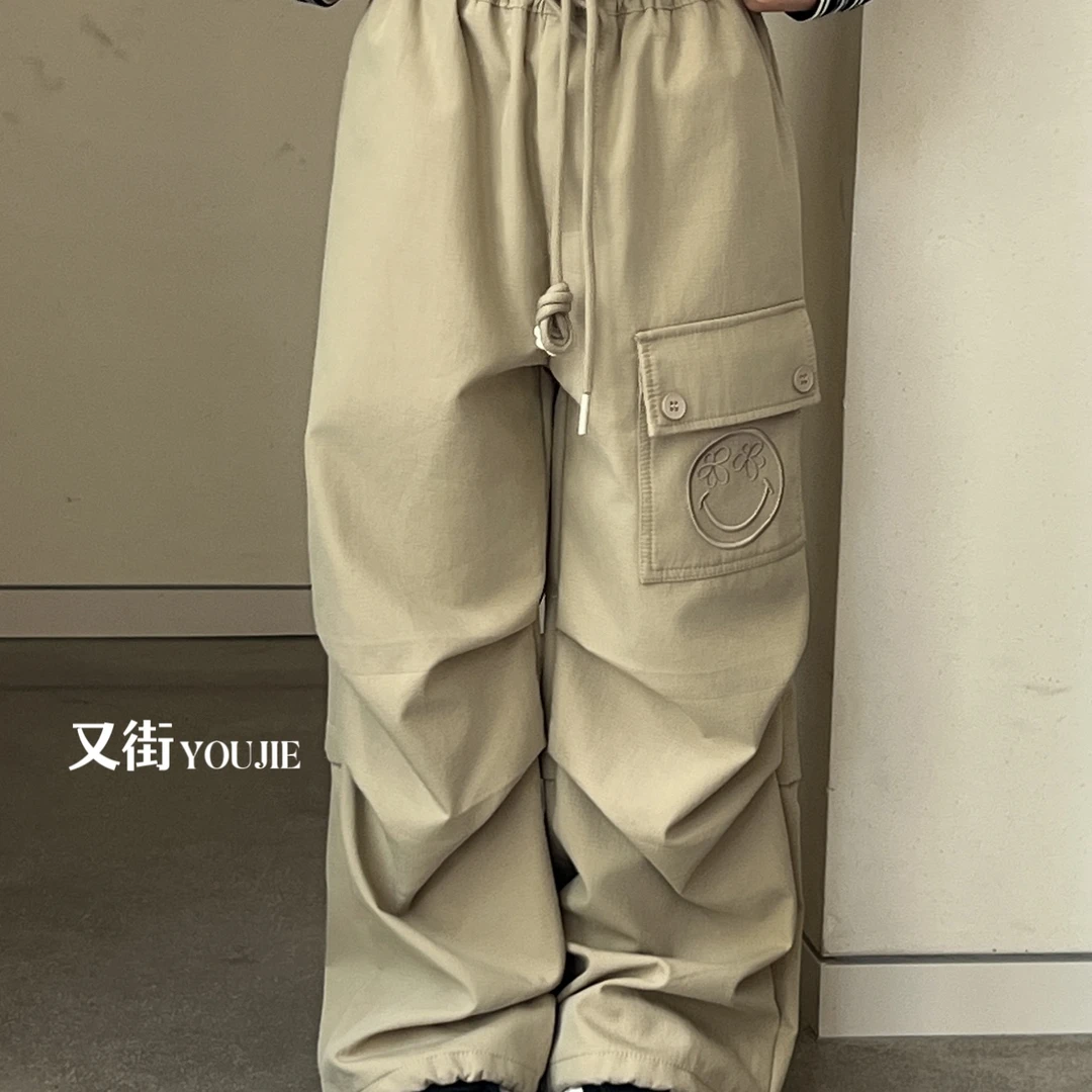 8521儿童抽绳秋季工装裤