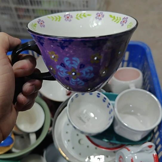 瓷片陶瓷杯碗盘微瑕介意慎拍