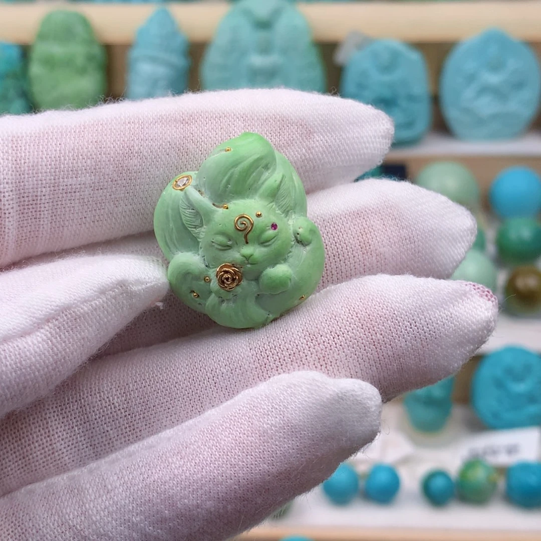 未镶嵌绿松石珠宝奇石