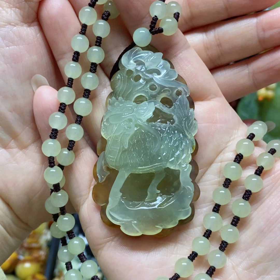 岫玉吊坠(赠链)未镶嵌