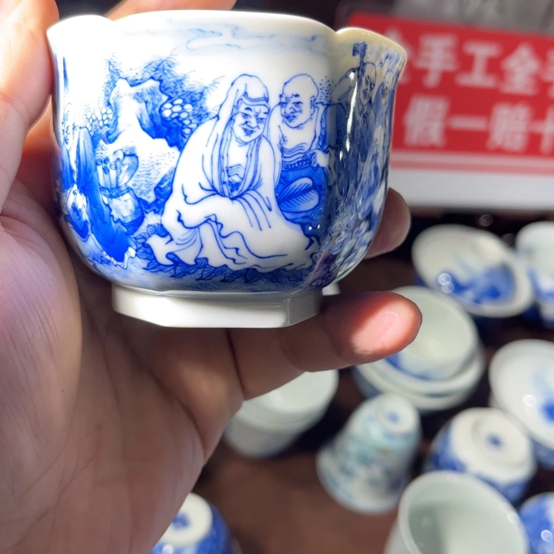 ****起杯子手工手绘的陶瓷的