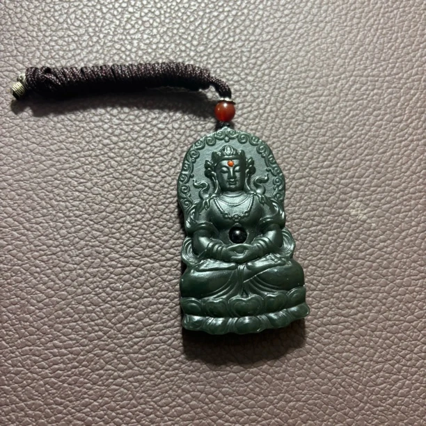 【抖音官方质检发货正品保真】天然和田玉心中有佛+和田白玉原石5斤