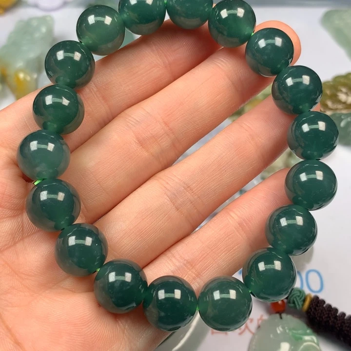 翡翠未镶嵌颈饰天**@