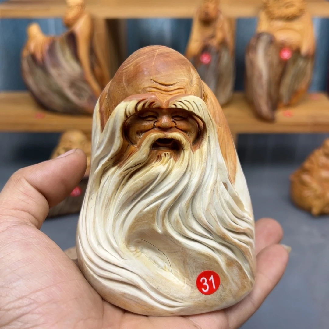 C***ᝰ木崖柏木摆件手把件