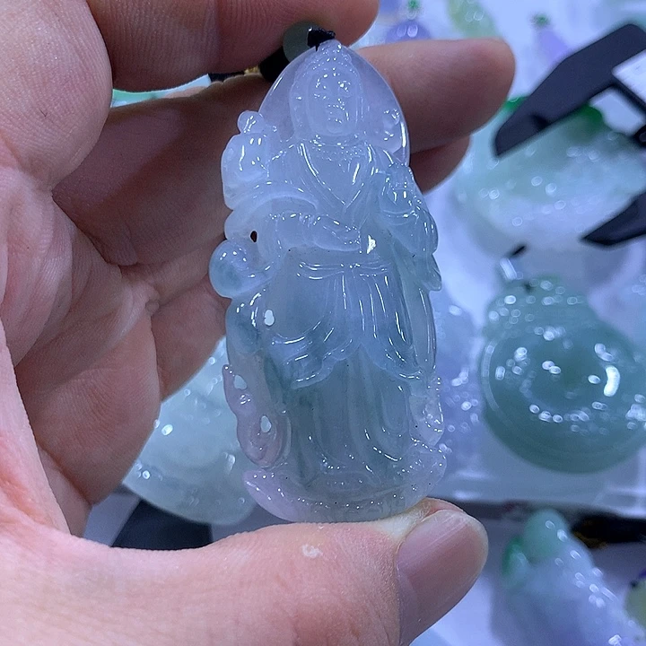 颈饰未镶嵌翡翠天然翡翠A货吊坠