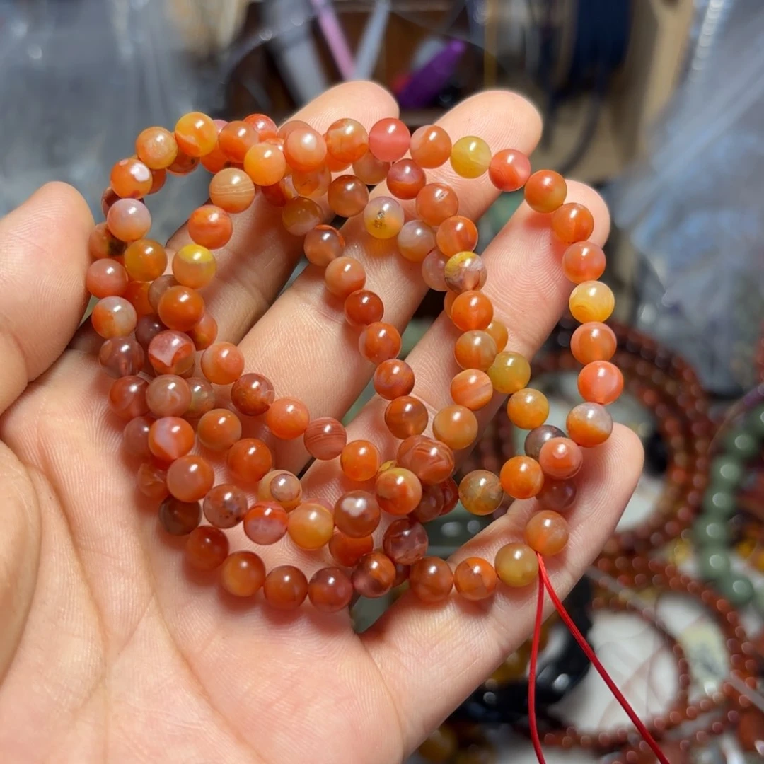 南红玛瑙手链未镶嵌含**蜜
