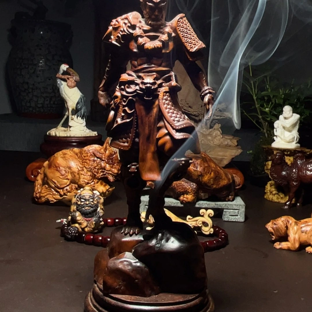 黄杨木七*摆件工艺品香炉