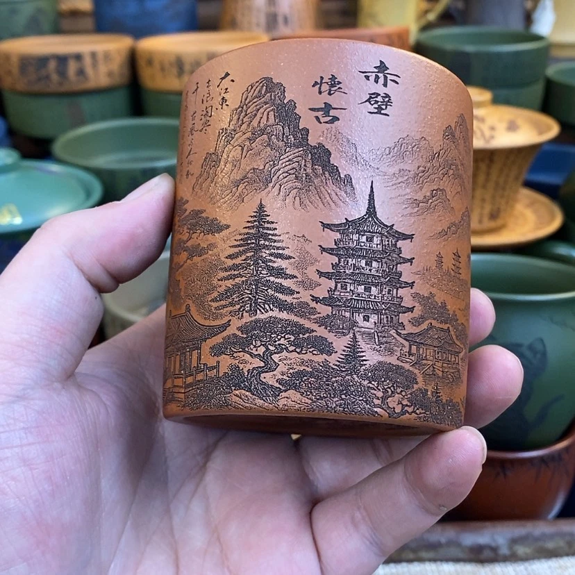 【闪购商品】紫砂杯子宜兴全手工紫砂杯