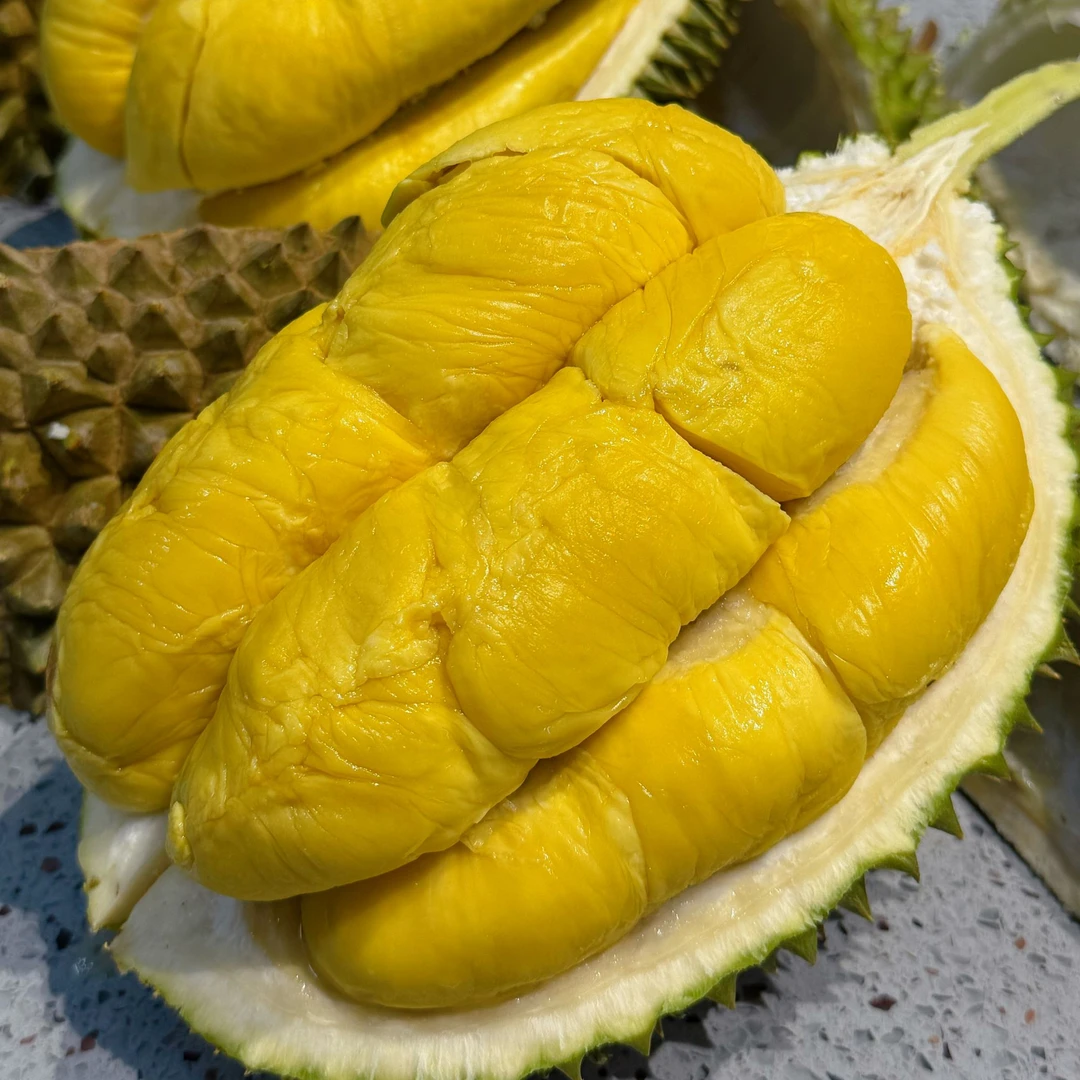 【鲜果猫山王 晓霞 4】新鲜D197猫山王榴莲马来西亚空运4-7斤整果