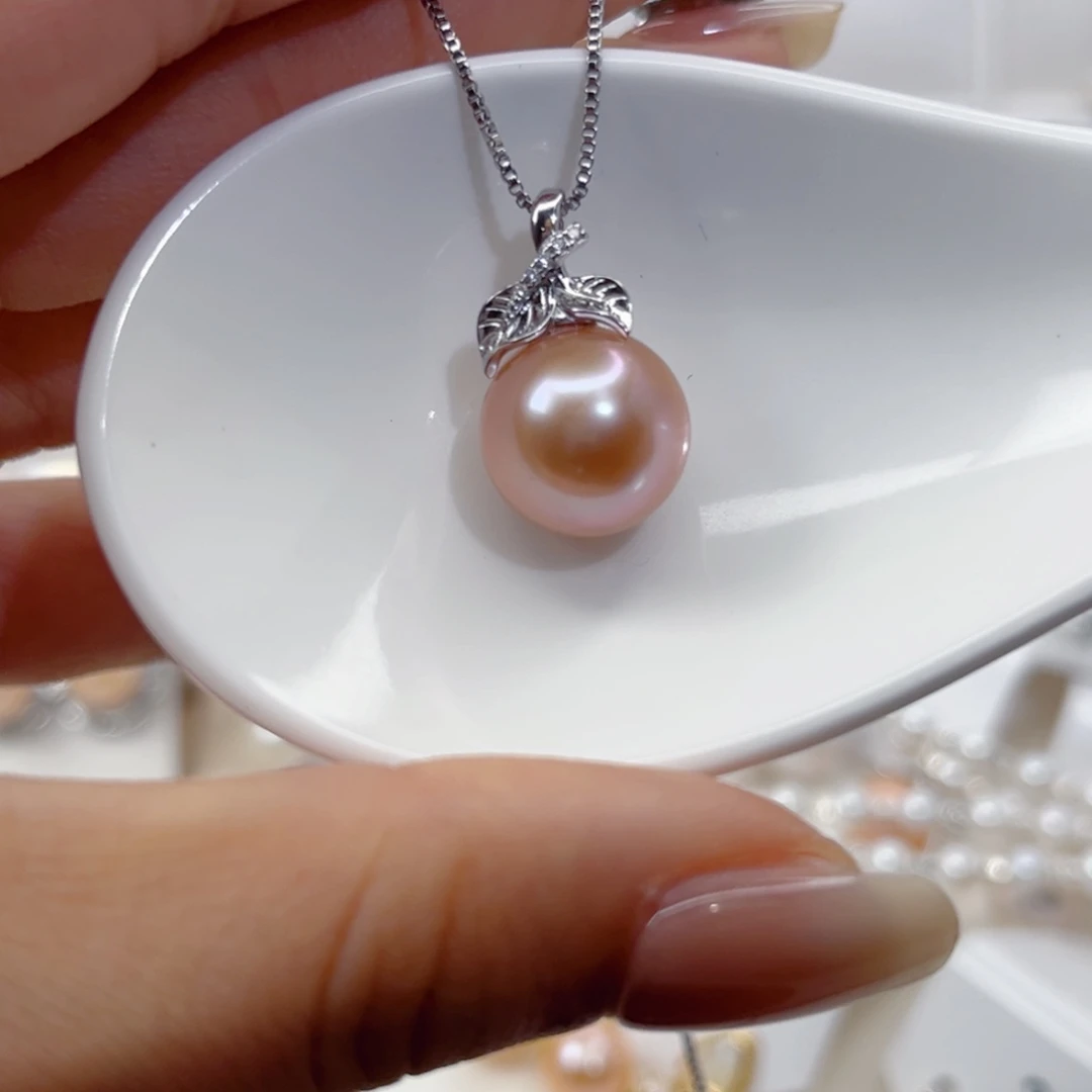 颈饰淡水珍珠银S925镶嵌