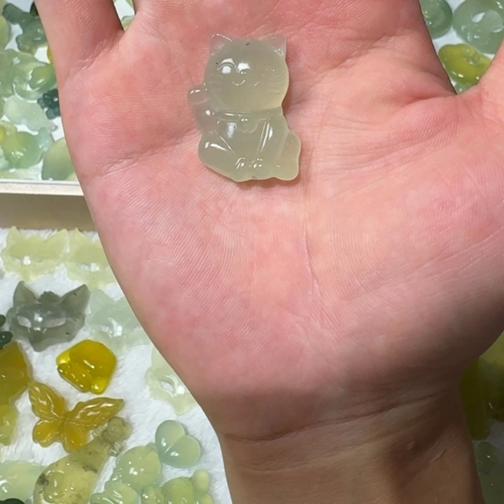 蛇纹石玉未镶嵌吊坠(不含链)
