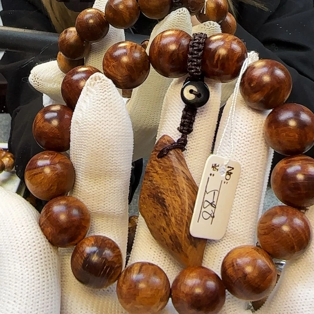 *****柏木手串/手链太行崖柏1.5陈化黑金刚雪花蚂蚁腿