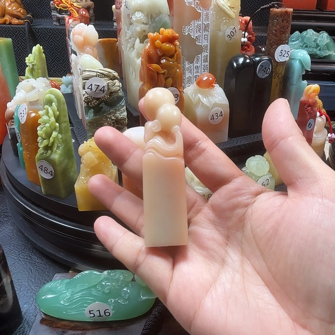 寿山石印石葫芦印章