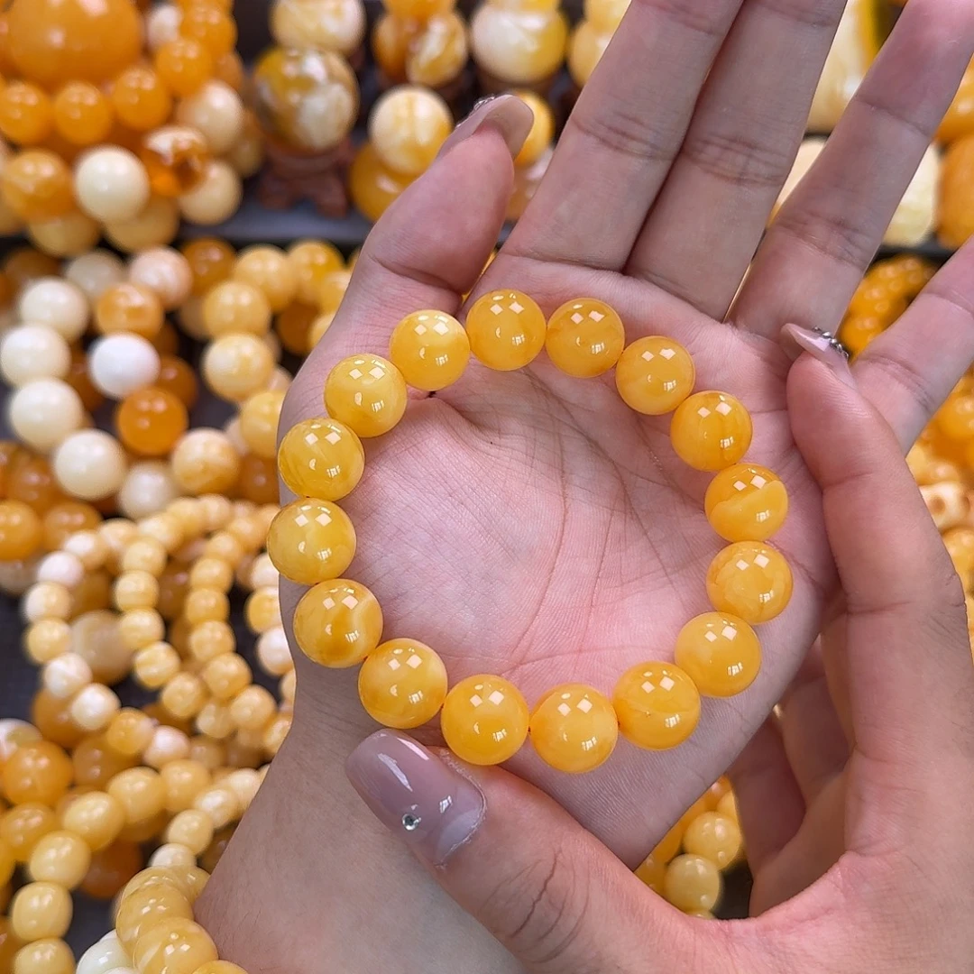 蜜蜡未镶嵌珠宝奇石同料14mm