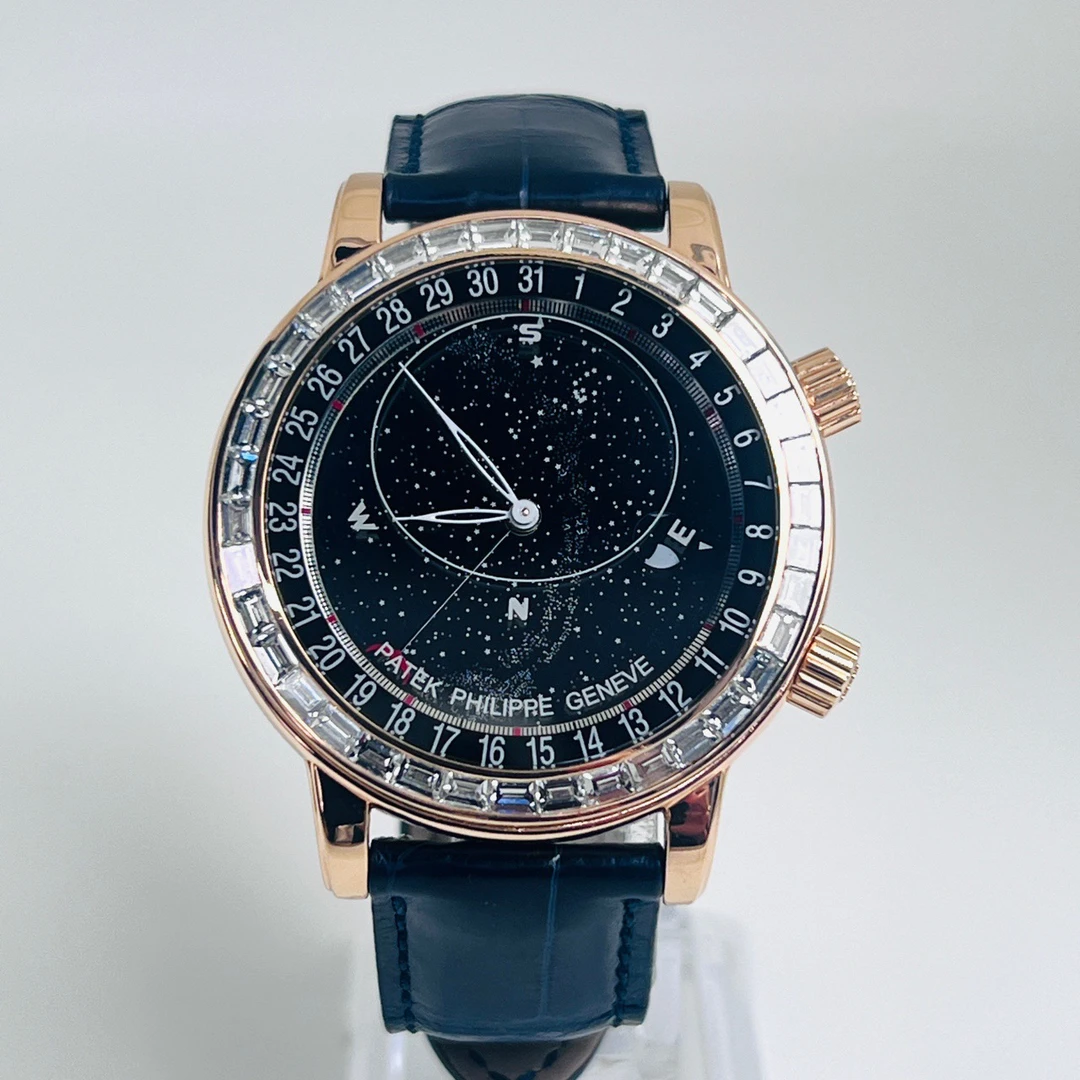 99新 Patek Philippe/百达翡丽 百达翡丽/后改星空6104R/玫瑰金